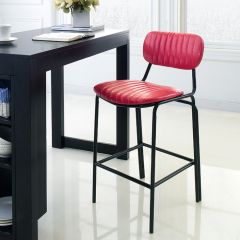  Veronica-Red-CTR  Bar Chair