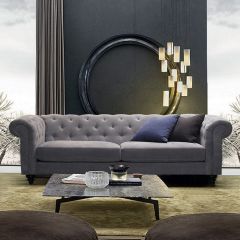  Charlietown-Grey  3-Seater Sofa