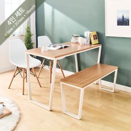  Robe-Ivy-Oak-4  Dining Set (1 Table + 2 Chairs + 1 Bench)