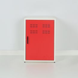 M3-Red Metal Door Cabinet