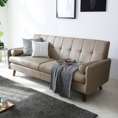 Cozy-Air Leather 3-Seater Sofa